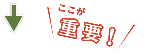 ここが重要！