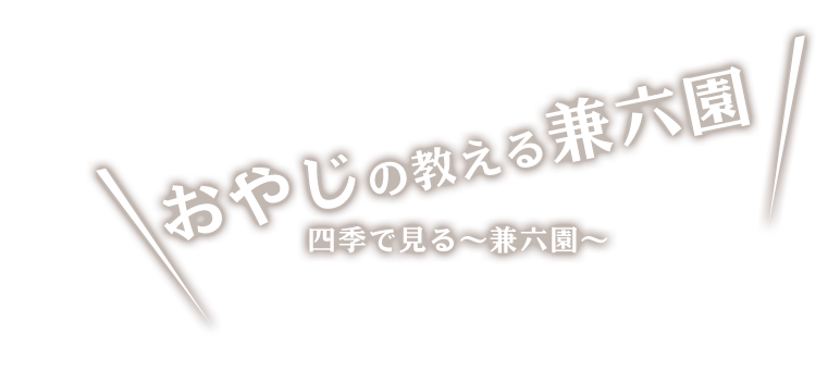 おやじの教える兼六園